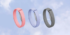 Fitbit Air sleep tracker illustration in multiple colors